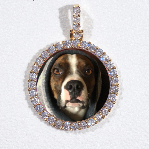 3D CIRCLE CUSTOM PICTURE PENDANT SMALL SIZE