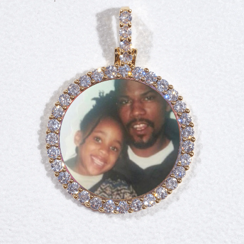 3D CIRCLE CUSTOM PICTURE PENDANT SMALL SIZE