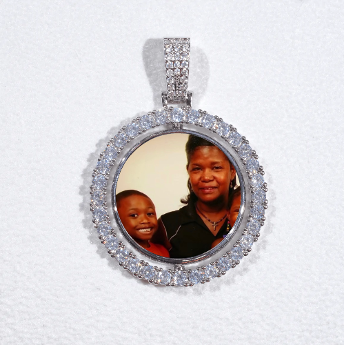 3D Spinning 2-Faced Custom Picture Pendant