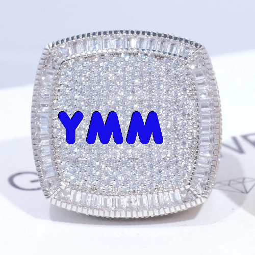 CUSTOM LETTER 3D ICED RING