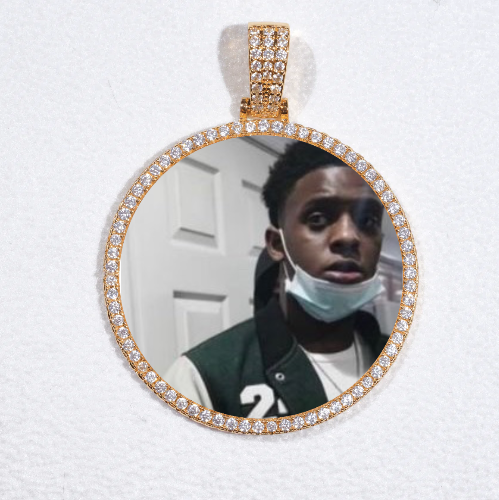 MEDIUM 3D CIRCLE CUSTOM PICTURE PENDANT