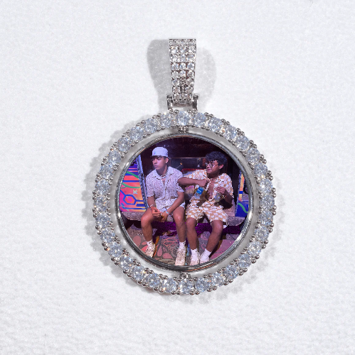 3D Spinning 2-Faced Custom Picture Pendant