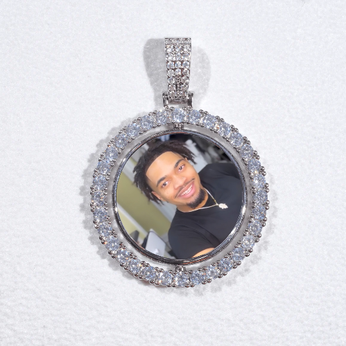3D Spinning 2-Faced Custom Picture Pendant
