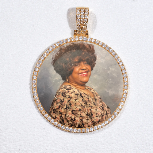 MEDIUM 3D CIRCLE CUSTOM PICTURE PENDANT