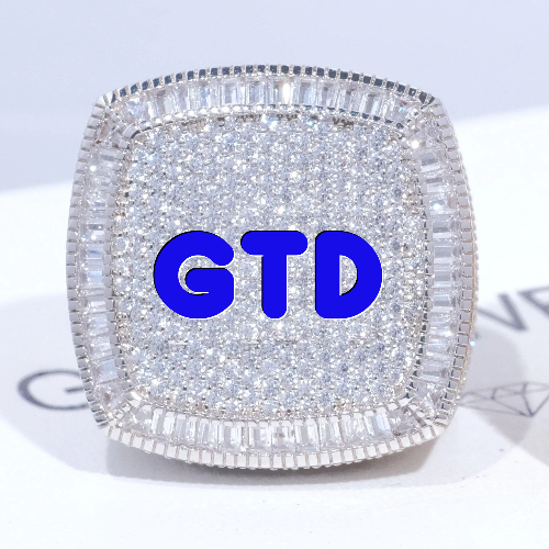 CUSTOM LETTER 3D ICED RING