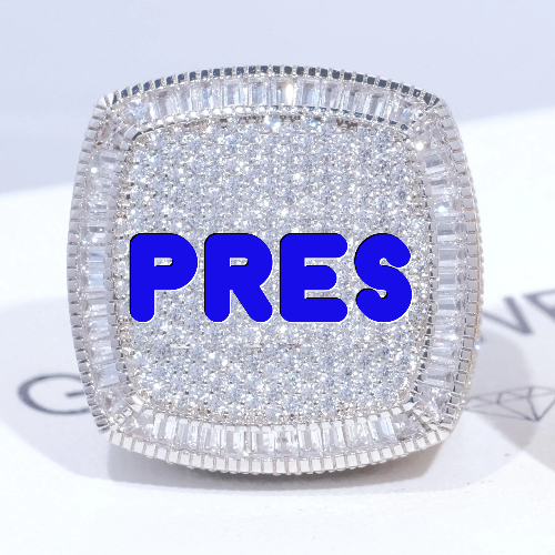CUSTOM LETTER 3D ICED RING