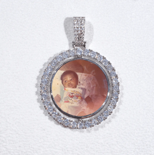 3D Spinning 2-Faced Custom Picture Pendant