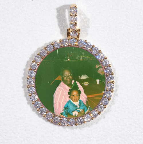 3D CIRCLE CUSTOM PICTURE PENDANT SMALL SIZE