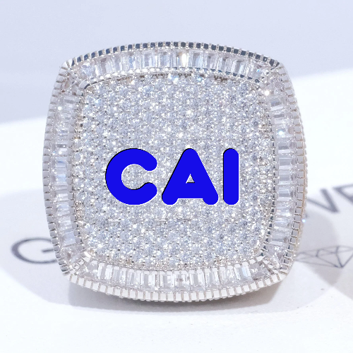CUSTOM LETTER 3D ICED RING