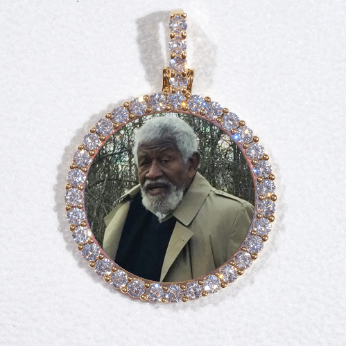 3D CIRCLE CUSTOM PICTURE PENDANT SMALL SIZE