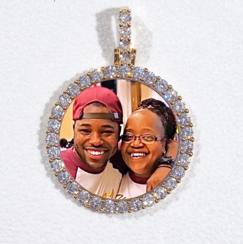 3D CIRCLE CUSTOM PICTURE PENDANT SMALL SIZE