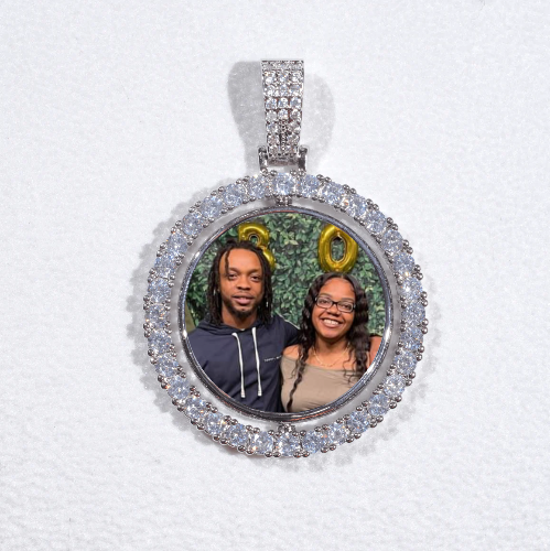3D Spinning 2-Faced Custom Picture Pendant