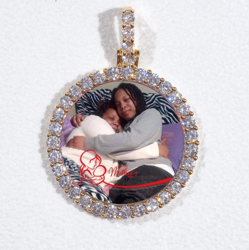 3D CIRCLE CUSTOM PICTURE PENDANT SMALL SIZE