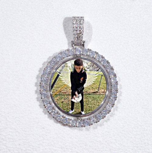 3D Spinning 2-Faced Custom Picture Pendant