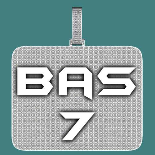 CUSTOM LETTER NECKLACE 3D BIG SQUARE