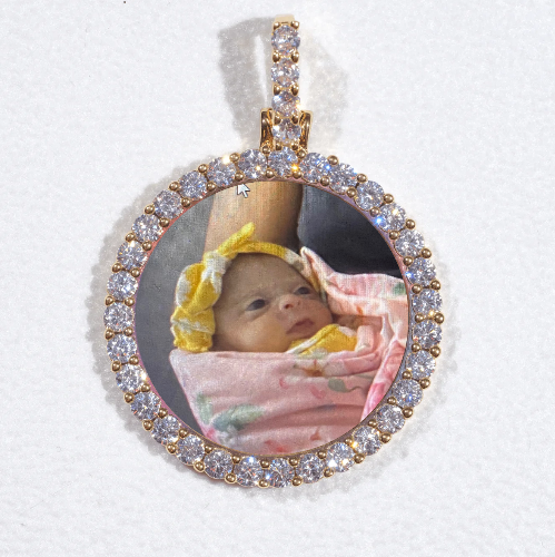 3D CIRCLE CUSTOM PICTURE PENDANT SMALL SIZE