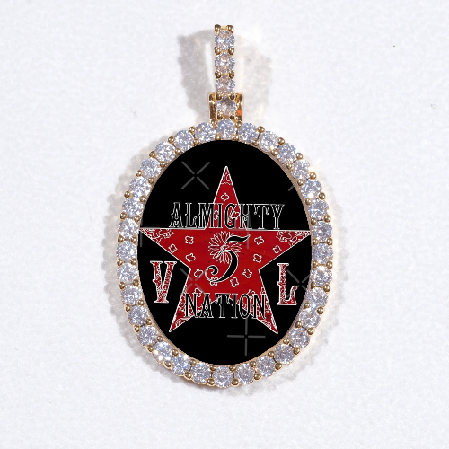 3D Oval Custom Picture Pendant