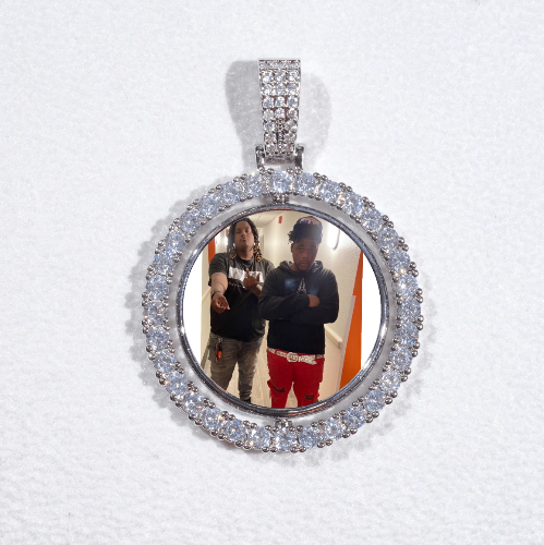 3D Spinning 2-Faced Custom Picture Pendant