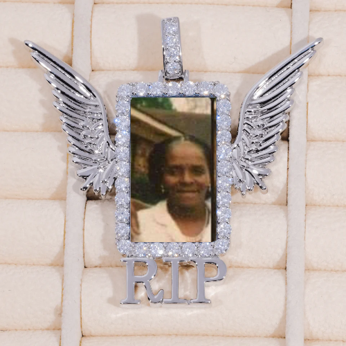 RIP WING 3D CUSTOM PICTURE PENDANT