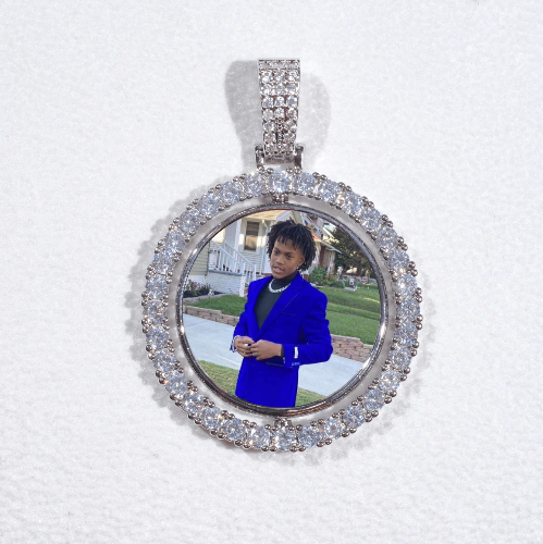 3D Spinning 2-Faced Custom Picture Pendant