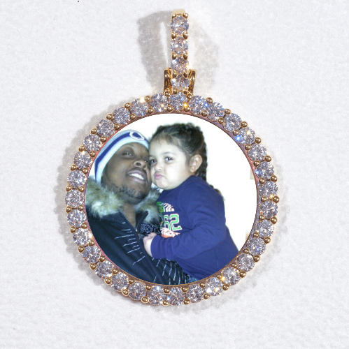 3D CIRCLE CUSTOM PICTURE PENDANT SMALL SIZE