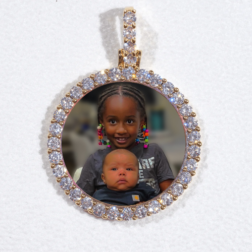 3D CIRCLE CUSTOM PICTURE PENDANT SMALL SIZE