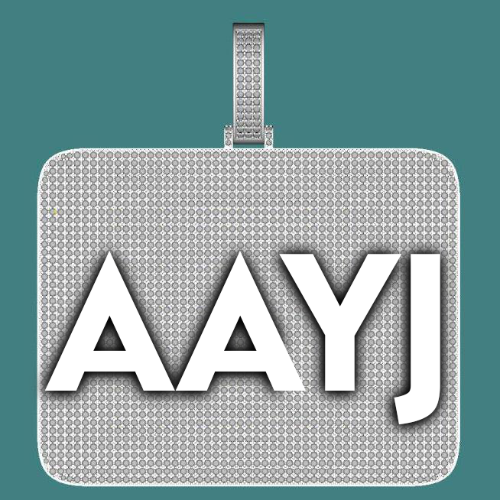 CUSTOM LETTER NECKLACE 3D BIG SQUARE