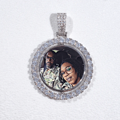 3D Spinning 2-Faced Custom Picture Pendant