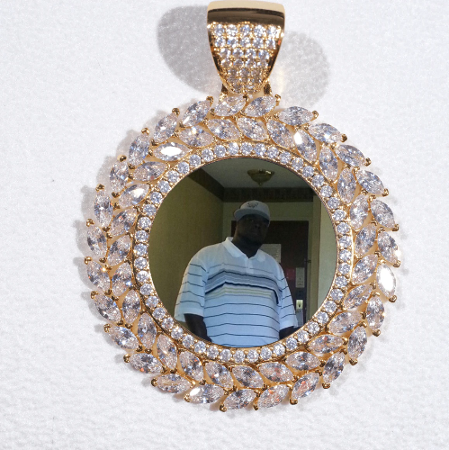 Large 3D Wheat Ear Custom Picture Pendant