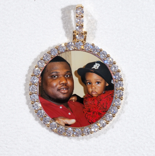 3D CIRCLE CUSTOM PICTURE PENDANT SMALL SIZE