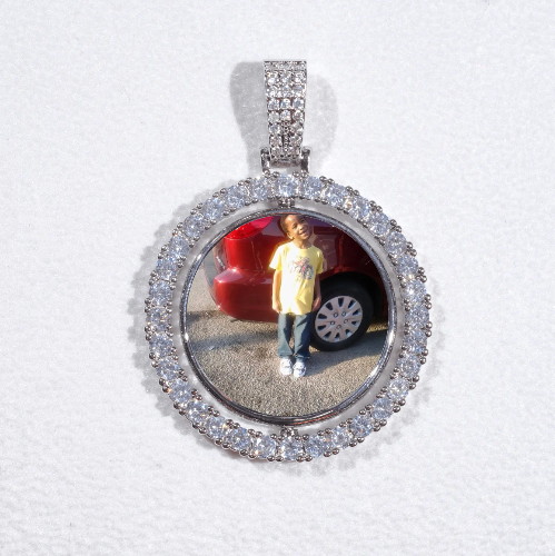 3D Spinning 2-Faced Custom Picture Pendant