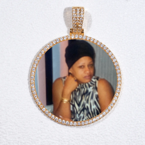 MEDIUM 3D CIRCLE CUSTOM PICTURE PENDANT