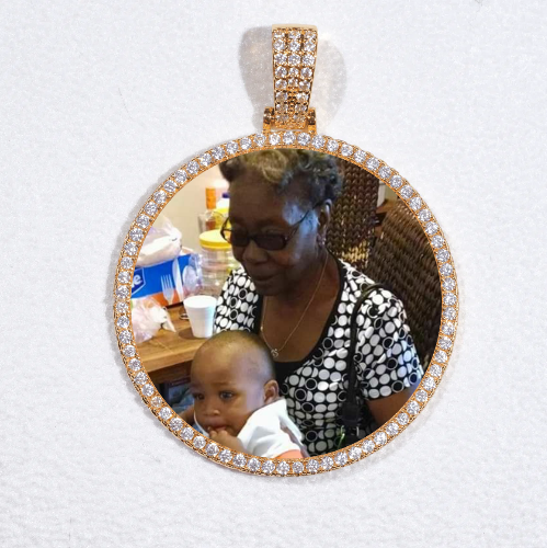 MEDIUM 3D CIRCLE CUSTOM PICTURE PENDANT