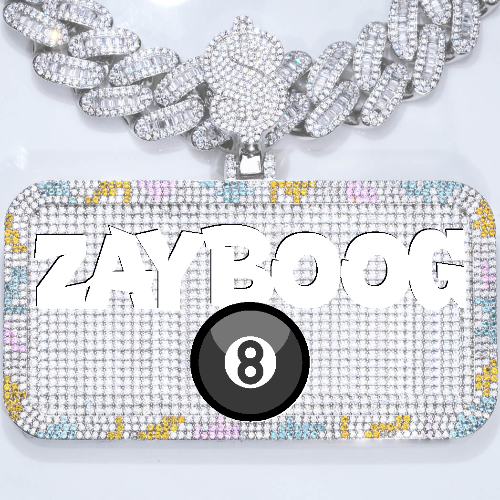 CUSTOM LETTER NECKLACE 3D COLORFUL SQUARE