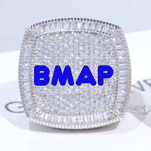 CUSTOM LETTER 3D ICED RING