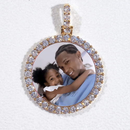 3D CIRCLE CUSTOM PICTURE PENDANT SMALL SIZE