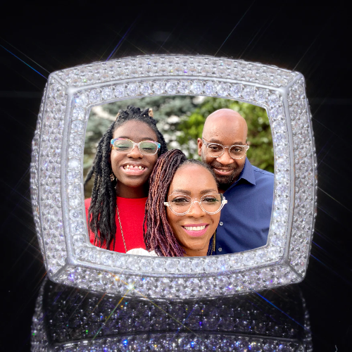 3D CUSTOM PICTURE ICED RING
