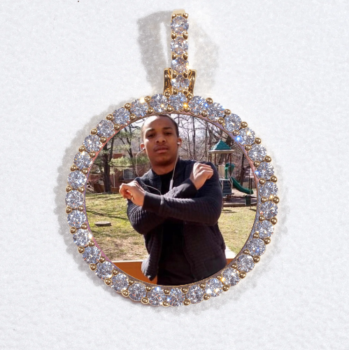 3D CIRCLE CUSTOM PICTURE PENDANT SMALL SIZE
