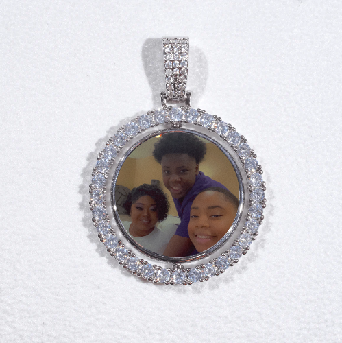 3D Spinning 2-Faced Custom Picture Pendant