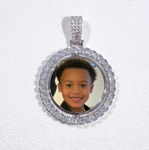 3D Spinning 2-Faced Custom Picture Pendant