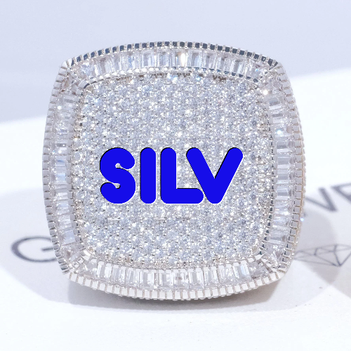 CUSTOM LETTER 3D ICED RING