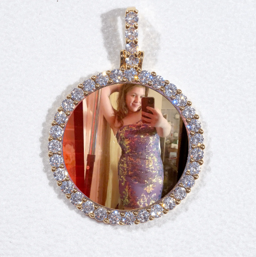 3D CIRCLE CUSTOM PICTURE PENDANT SMALL SIZE