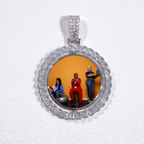 3D Spinning 2-Faced Custom Picture Pendant
