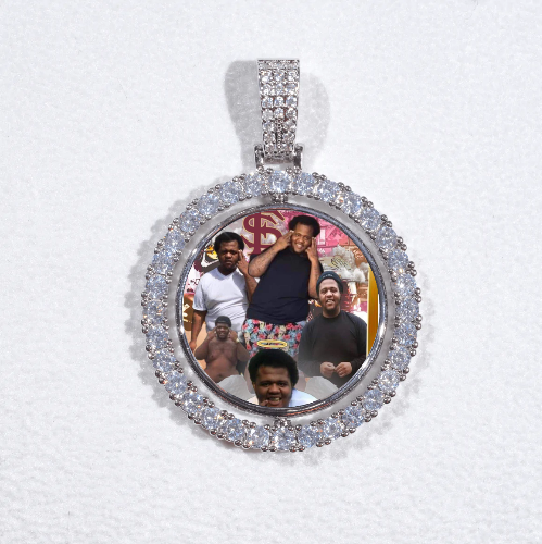 3D Spinning 2-Faced Custom Picture Pendant