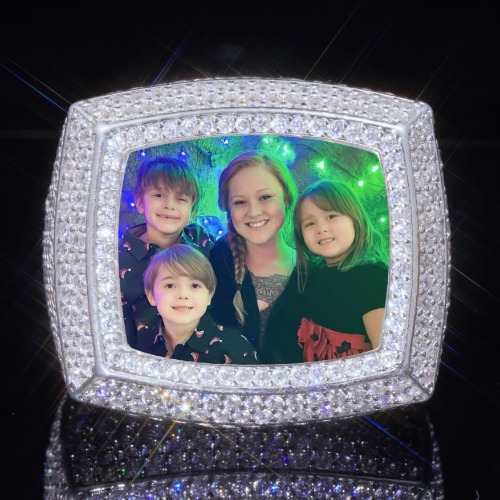 3D CUSTOM PICTURE ICED RING