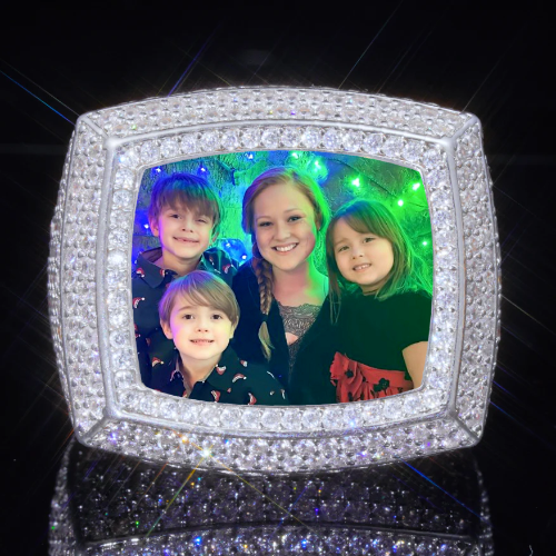 3D CUSTOM PICTURE ICED RING