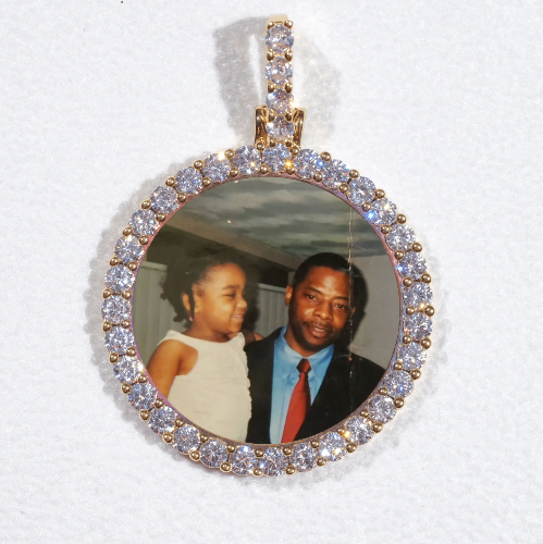 3D CIRCLE CUSTOM PICTURE PENDANT SMALL SIZE