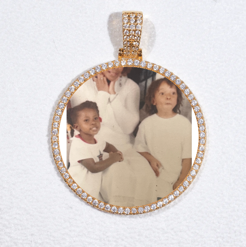 MEDIUM 3D CIRCLE CUSTOM PICTURE PENDANT