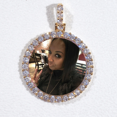 3D CIRCLE CUSTOM PICTURE PENDANT SMALL SIZE