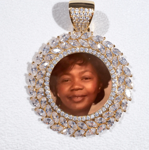 Large 3D Wheat Ear Custom Picture Pendant